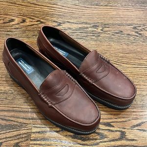 Hush Puppies Pro. mahogany steel toe loader 13EW - has box+ very good condition